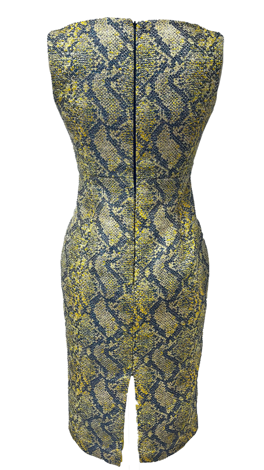 Robe de cocktail imprimé Serpent